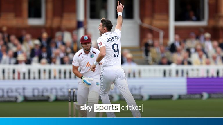 Check out the four wickets taken by James Anderson in his last Test match for England against the West Indies.